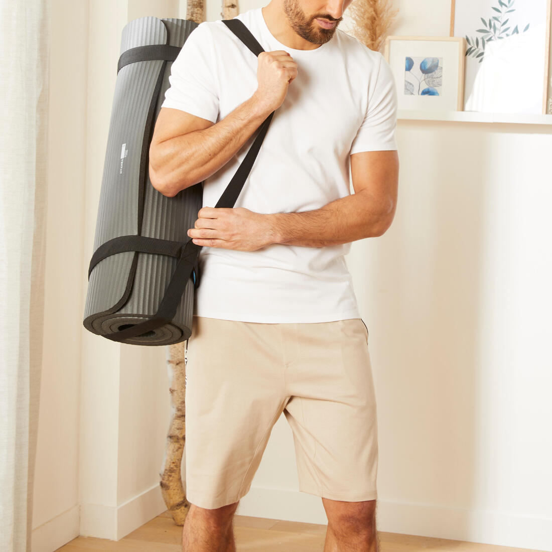 article en promo : Sangle universelle réglable tapis de fitness, noir