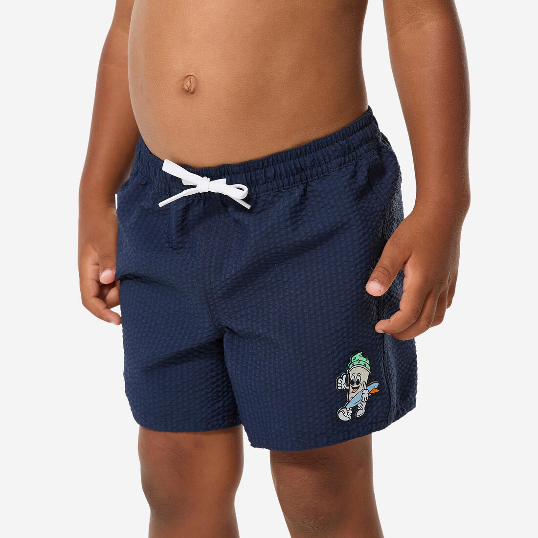 article en promo : Short de bain surf enfant, 100 texturé