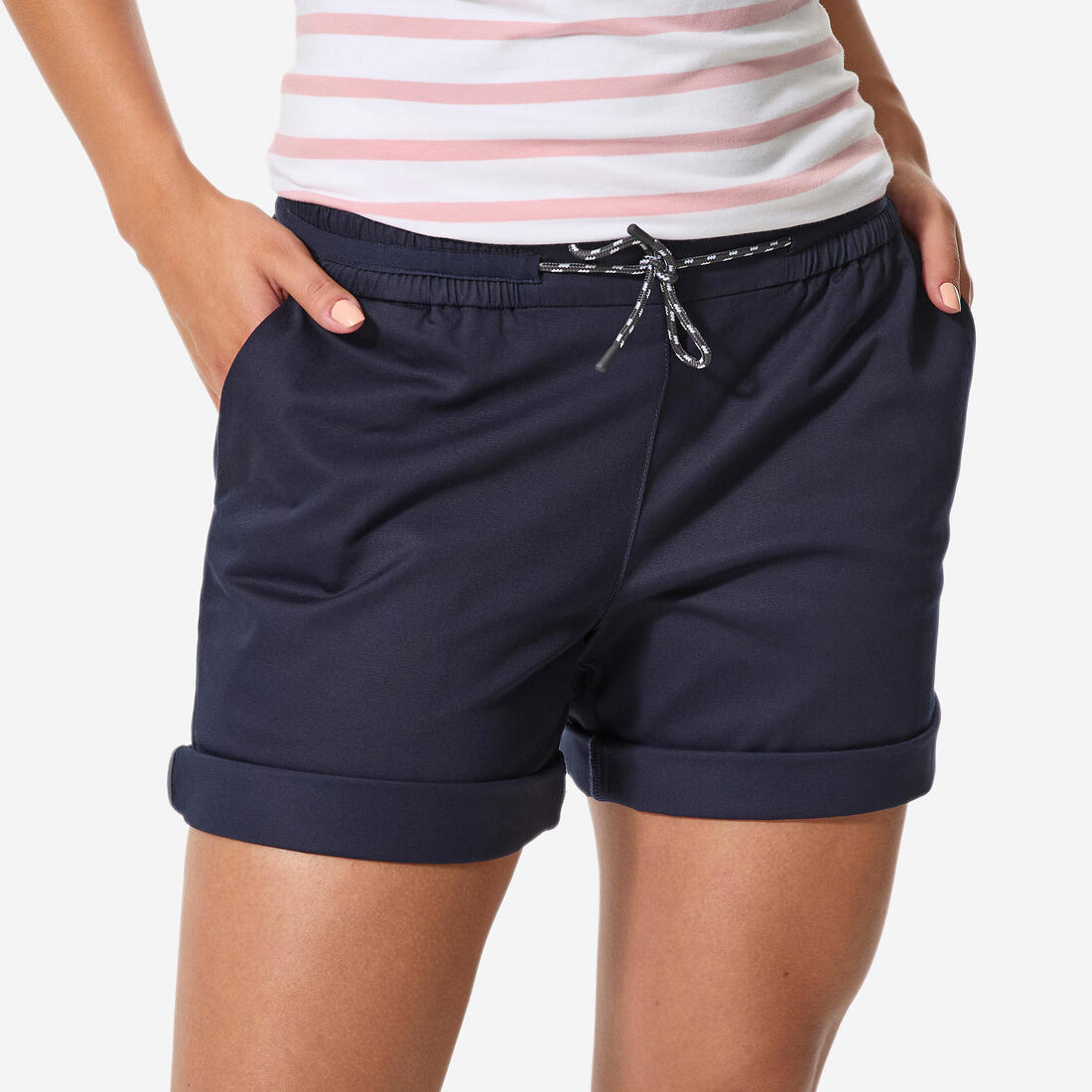 article en promo : Short de voile côtière femme, 100 navy