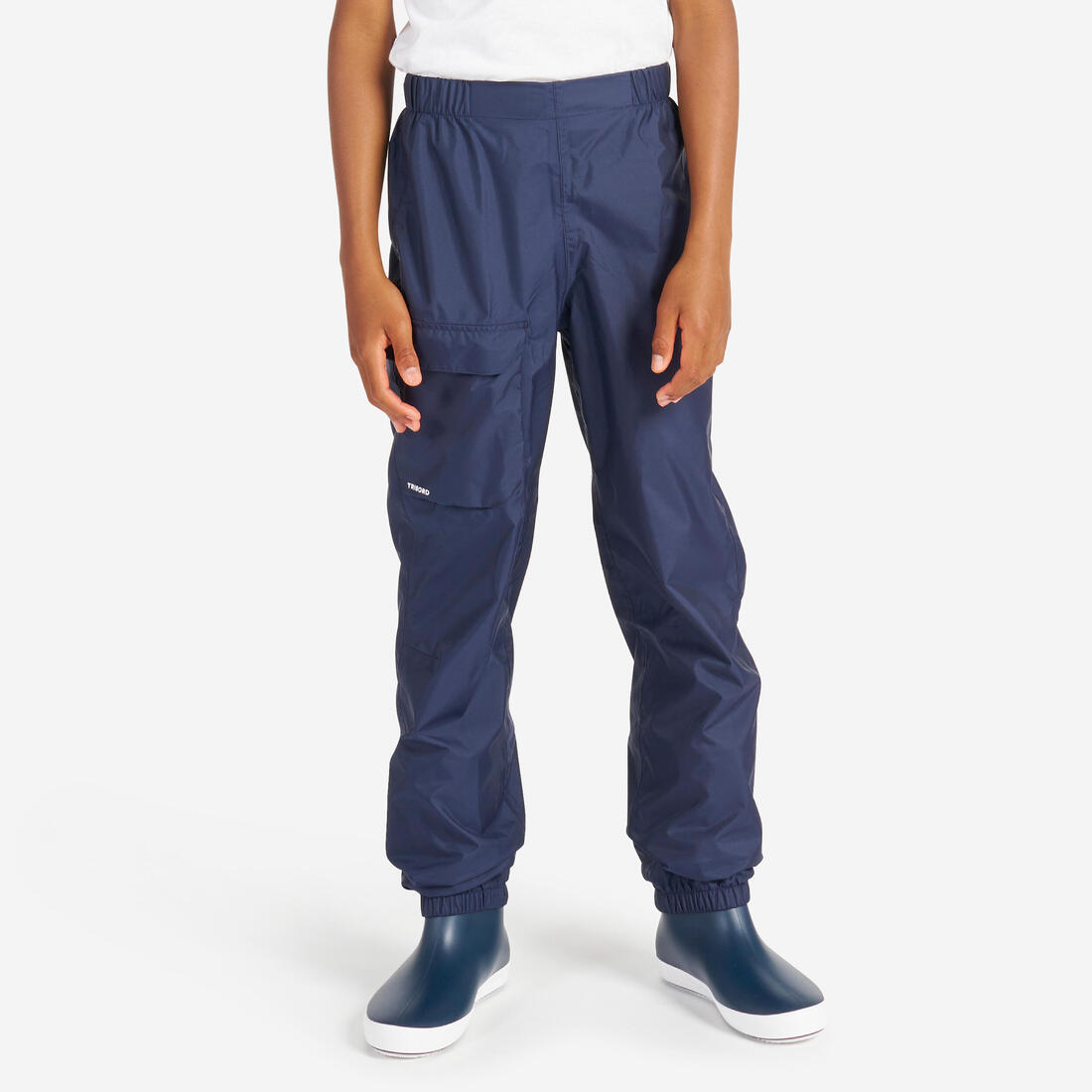 article en promo : Surpantalon de pluie enfant, 100 Navy