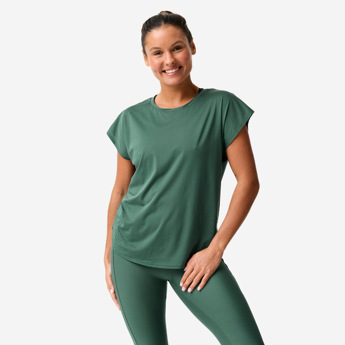 article en promo : T-shirt ample cardio training femme
