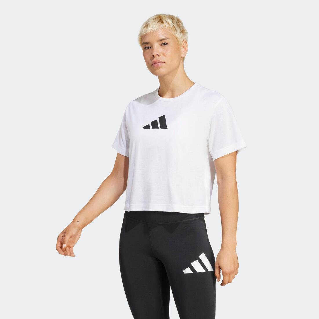 article en promo : T-shirt imprimé logo femme